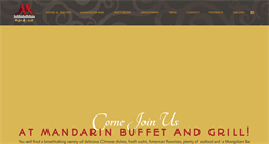 Desktop Screenshot of mandarinbuffetgrill.com